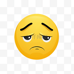 emoji 表情显示疲劳沮丧绝望
