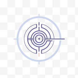 藍眼睛图片_指向目标的圆形标志 向量