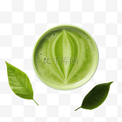 绿色草本图片_绿色抹茶叶