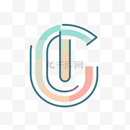 u设计界面图片_白色背景上有两种不同颜色的首字
