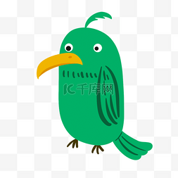 可爱蓝色小鸟图片_绿色可爱鹦鹉小鸟