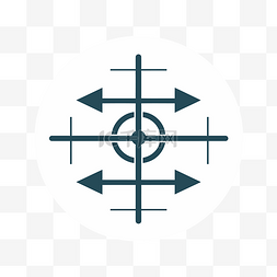 十字箭头图标图片_箭头和十字的图标 向量