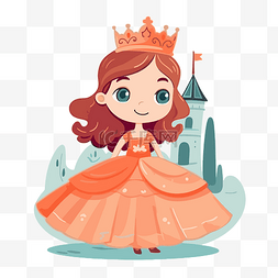 公主与城堡图片_可愛的公主