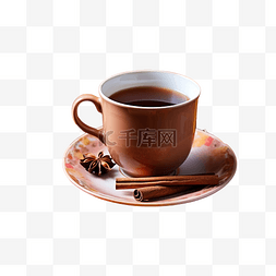 早晨场景图片_秋天的场景与茶杯