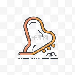 运动界面设计图片_滑冰鞋图标的细线 运动和休闲线