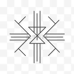前景图片_构成古代内华达符号几何设计的符