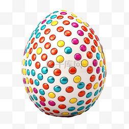 彩色蛋图片_3d 插图点缀彩色蛋