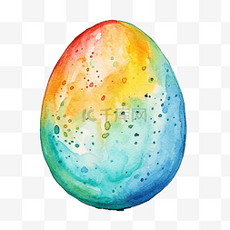 复活节彩蛋兔子图片_复活节彩蛋水彩画