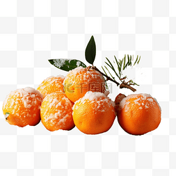 桌上的水果图片_木桌上的橘子，上面有圣诞树的树