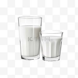 一杯牛奶插图图片_插图一盒和一杯牛奶