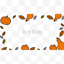枫叶图片_感恩节边框横图树叶秋天