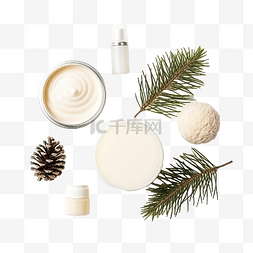 天然营养霜图片_一套化妆品和圣诞装饰 一套身体