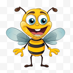 大黄蜂可爱图片_卡通人物疯狂黄蜂动物