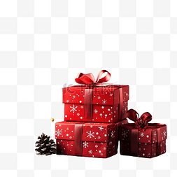红黑色包图片_圣诞礼盒