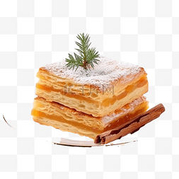 圣诞节期间典型的法式三王蛋糕