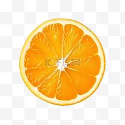 透明背景水果图片_半橙色水果切片透明背景水果对象