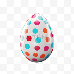 复活节彩蛋图片_复活节彩蛋与点图案