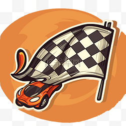 橙色游戏背景图片_橙色背景剪贴画上的赛车赛车游戏