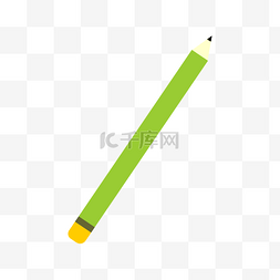 铅笔绿色的文具写字