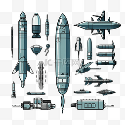 轮廓式无人机火箭和军用导弹陆军