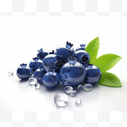 健康的蓝莓高清壁纸库存照片