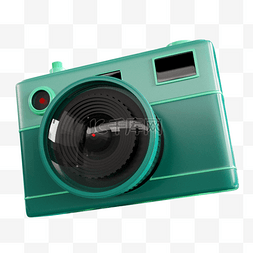 镜头渲染图片_相机3d渲染绿色
