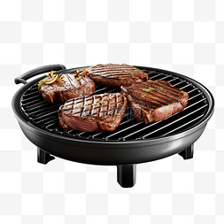 铁锅烧烤炉基本形状烧烤牛肉熏烤