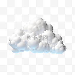抽烟装饰图片_3d 云天空中蓬松的云彩用于装饰卡