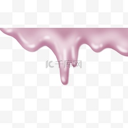 粉色液体流动图片_液体边框流动粉色