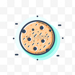 cookie图片_白色背景上的 cookie 矢量图标卡通