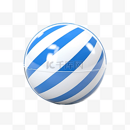 蓝白条图片_蓝白条纹塑料球