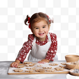 寶寶吃東西图片_可爱的小宝贝女孩在家庭厨房制作
