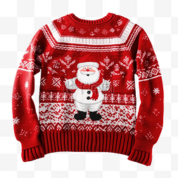 圣诞老人针织圣诞毛衣