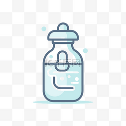 婴儿奶瓶的 ipa 矢量图标
