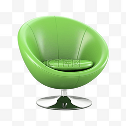 剪切画图片_3d 家具现代绿色椅子隔离