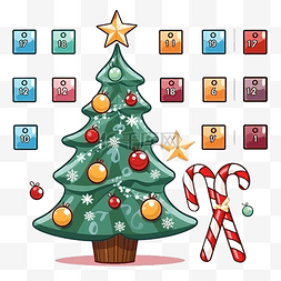 数学图片_带有卡通圣诞糖果的附加工作表
