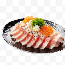 otoro 生鱼片配胡萝卜丝shiragadaiko 