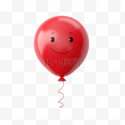 红色快乐气球