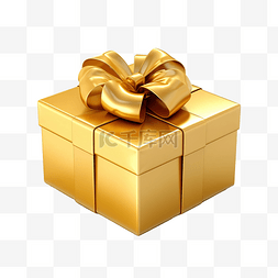 金色禮盒图片_由金属金色蝴蝶结丝带装饰的圣诞