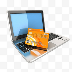 在线流程图片_3d 使用您的信用卡在线支付账单或