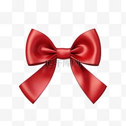 白色红结礼物图片_美丽的感恩节红色蝴蝶结，带对角