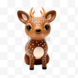装饰有趣的鹿