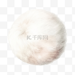 色球图片_水彩白色羊毛球