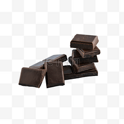 巧克力多个黑色写实巧克力