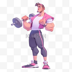 Fitness coach sport 3d 插图