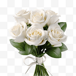 蓝色花束图片_美丽的植物白玫瑰花束花