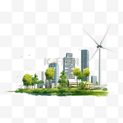 全球来图片_利用天然发电厂通过风车和太阳能