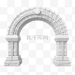 背景纪念碑图片_3D石拱门