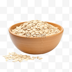 孤立的碗里的燕麦