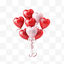 漂亮的气球情人节